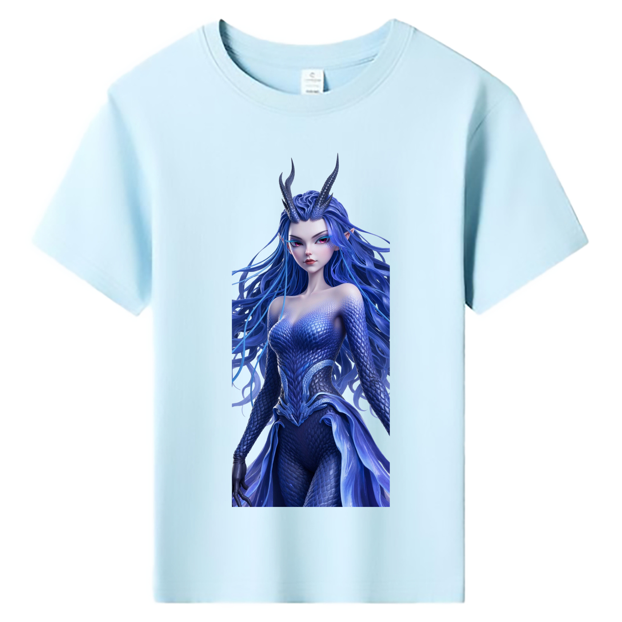 （画像用） Ne Zha 2 ナタ 魔童の大暴れ 綿100％キッズTシャツ（フロントプリント）